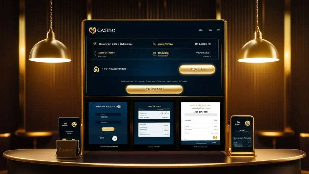Casino cashier withdrawal form with verification documents and a confirmation button